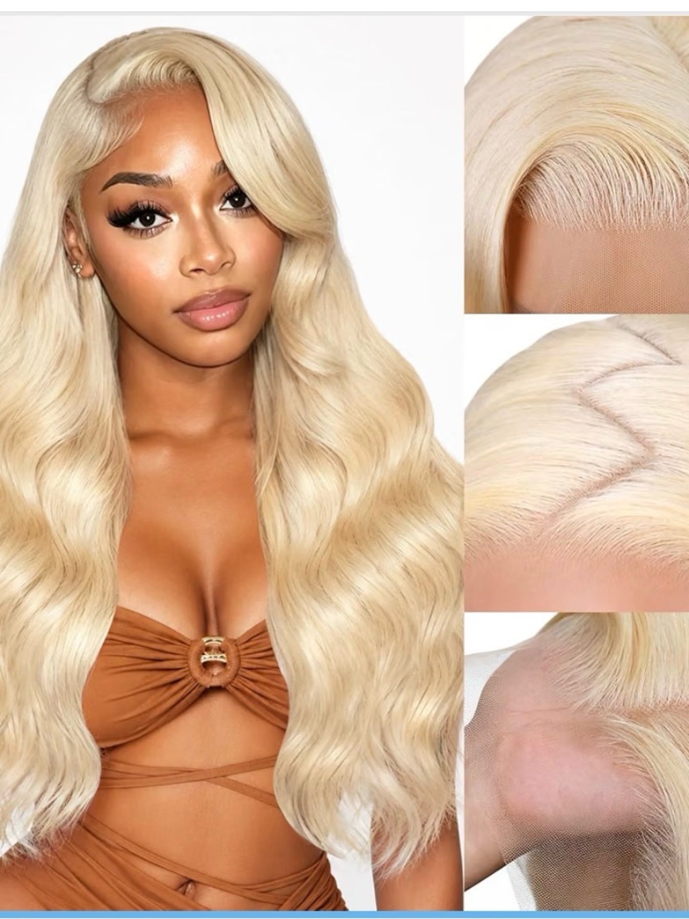 Blonde Body Wave Lace Front Wig - Natural Blonde